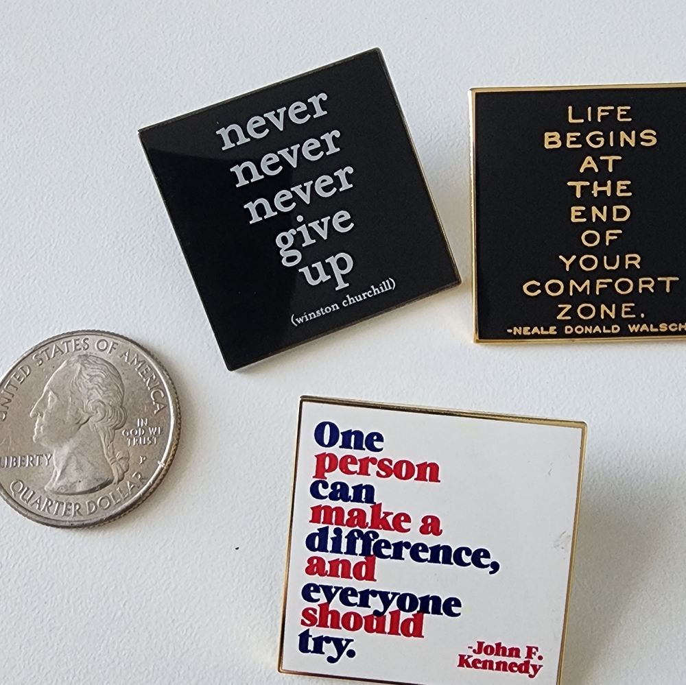 Motivational Quote Pin Set - Picture 3 of 3